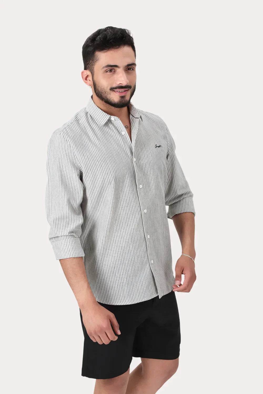 Camisa ML Fake Linho Araru Blanco Gangster - Gangster