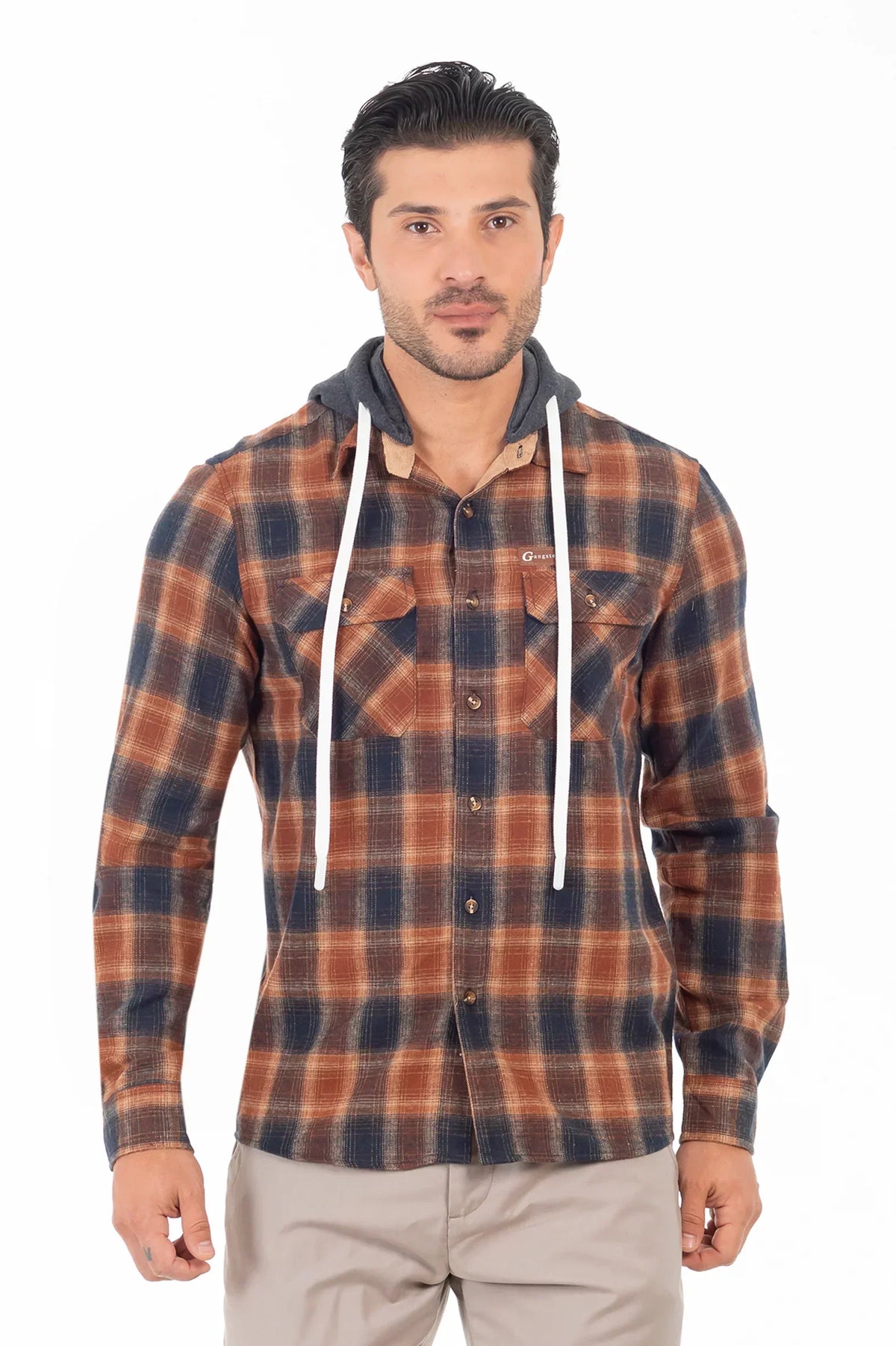 Camisa Ml Franela Grizzly Cafe Gangster-thumbmail-1