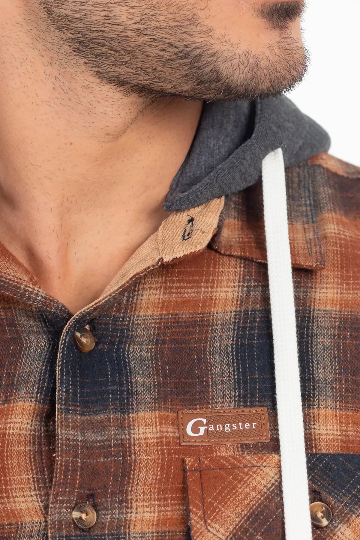Camisa Ml Franela Grizzly Cafe Gangster-thumbmail-4