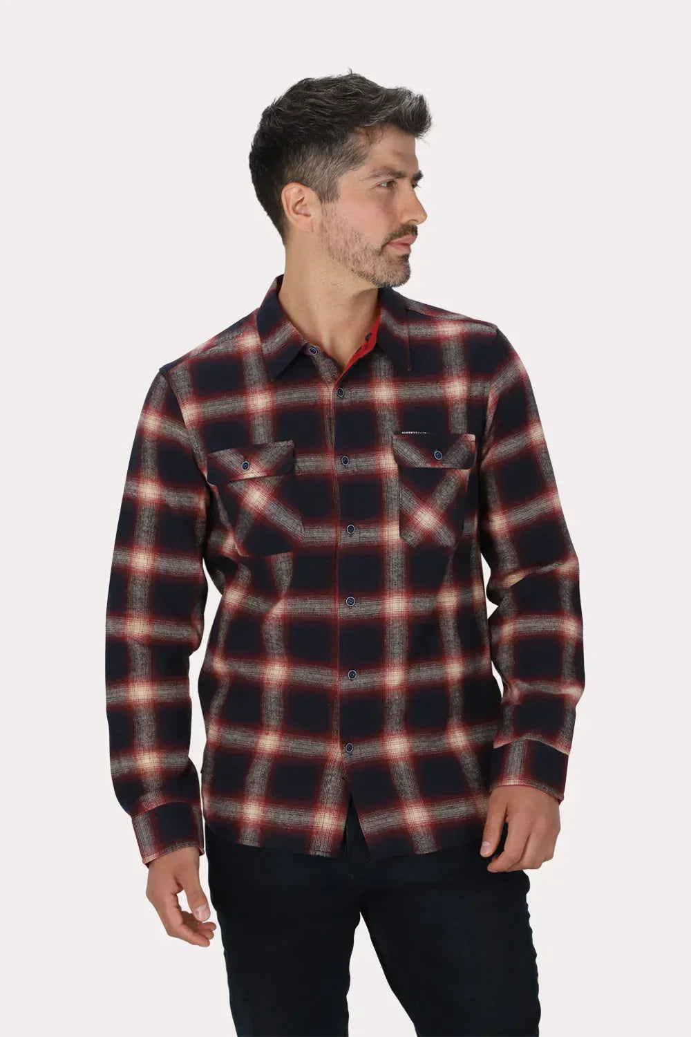 Camisa Ml Franela Braven Azul Marino Gangster - Gangster