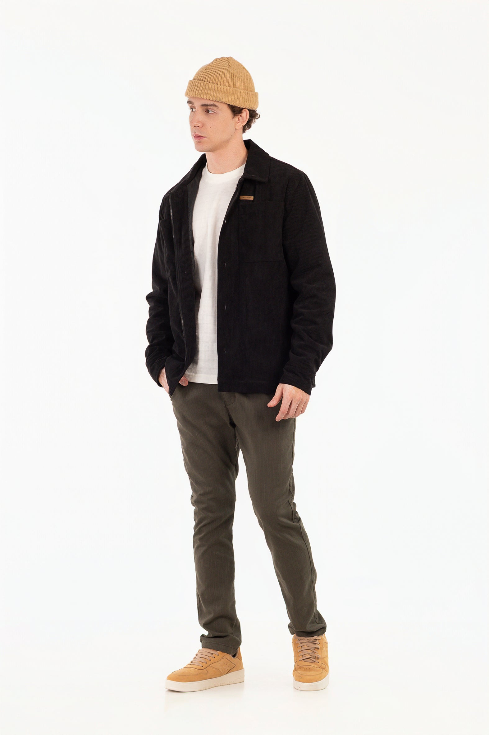 Chaqueta Overshirt Sway Negro-4