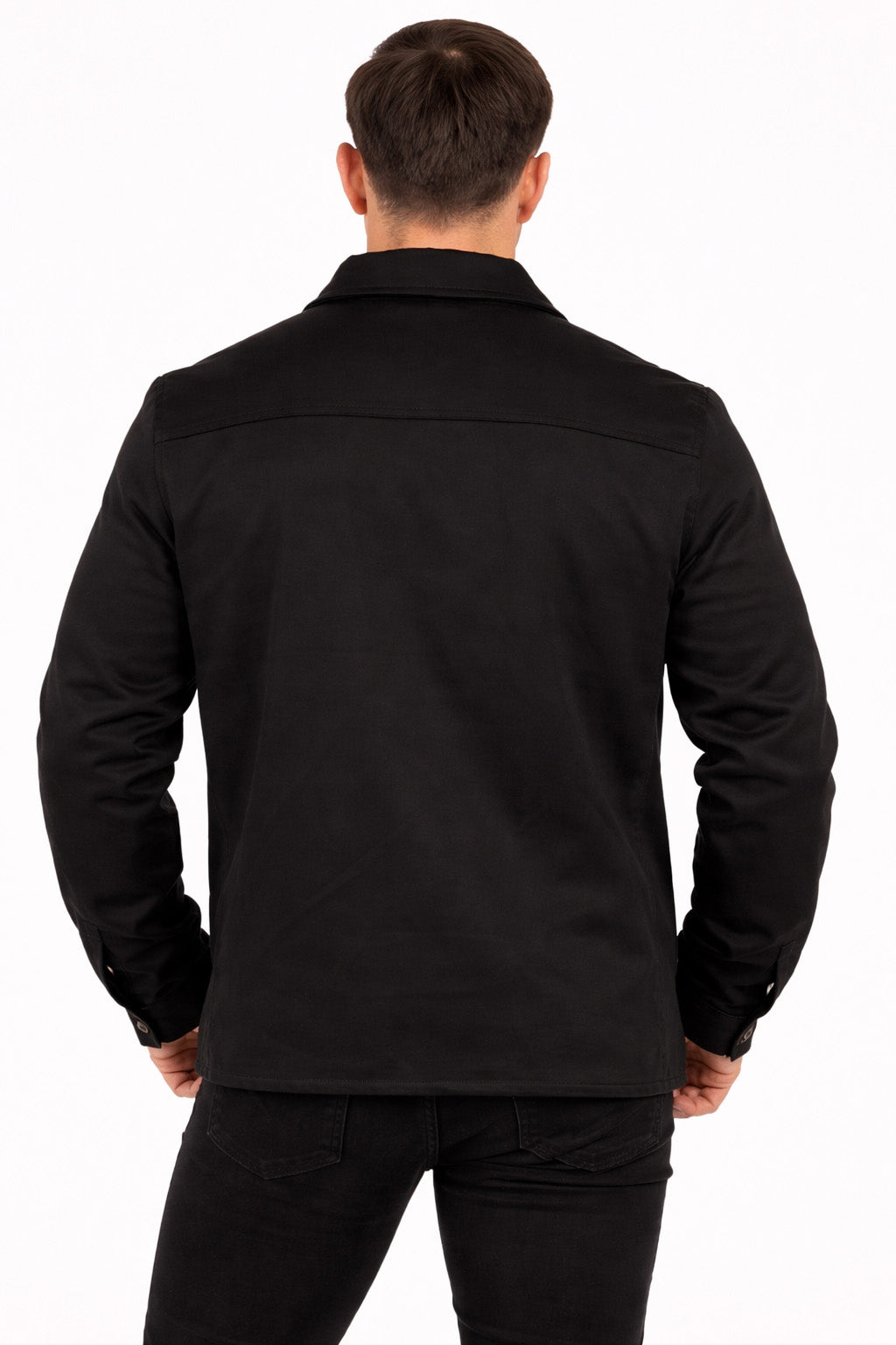 Chaqueta Overshirt Habit Negro-2