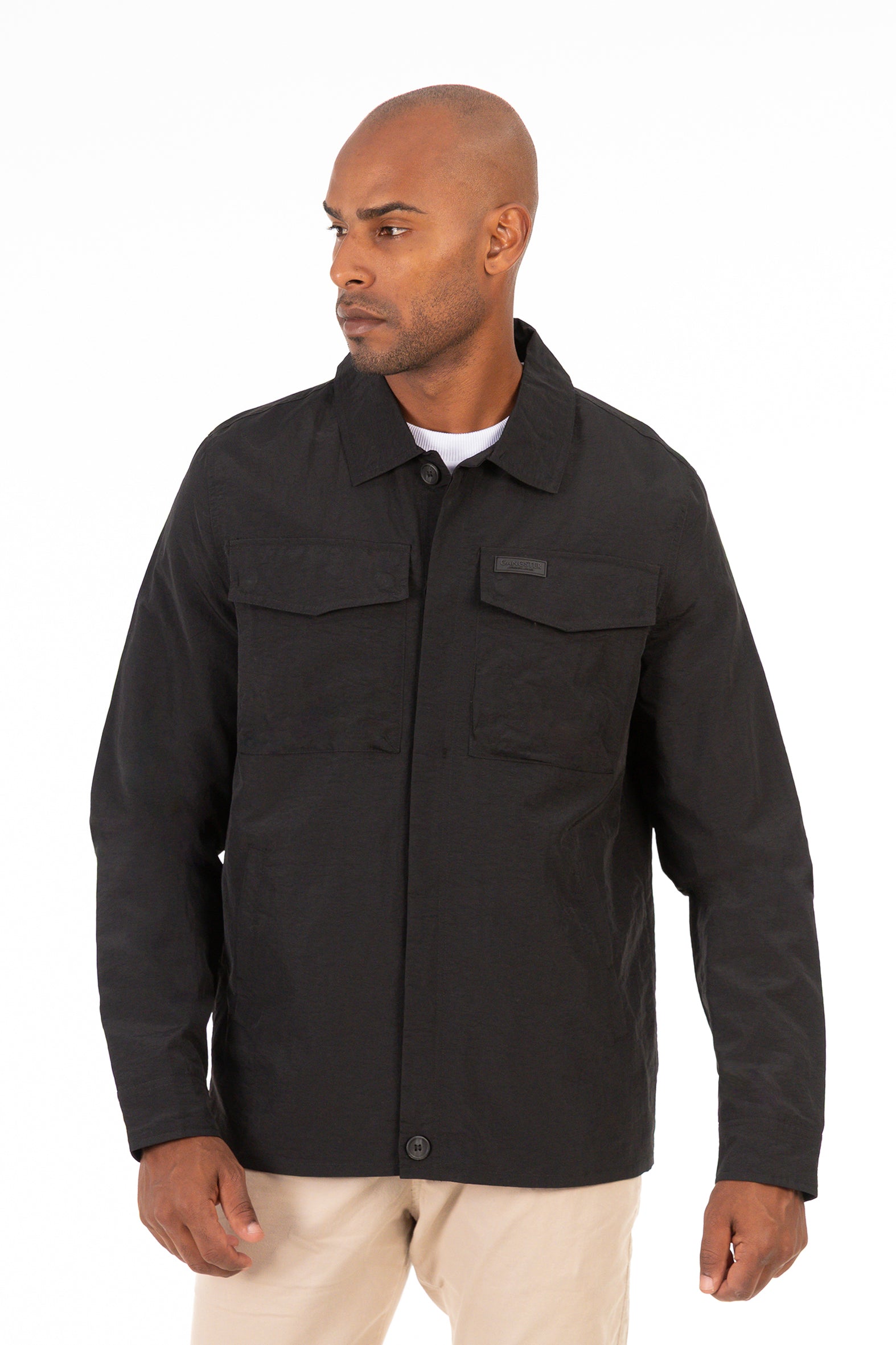 Chaqueta Overshirt Temper Beige