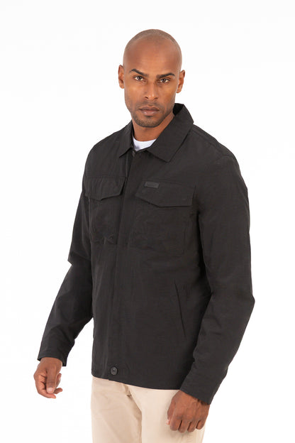 Chaqueta Overshirt Temper Negro