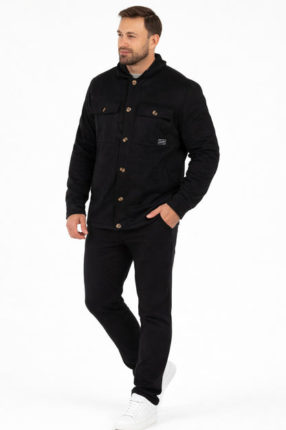 Chaqueta Overshirt Calm Negro