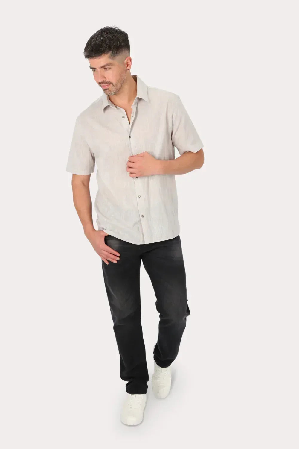 Camisa Mc Algodón Ferrugem Gris Gangster - Gangster