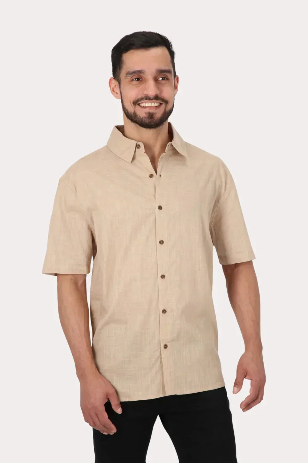 Camisa Mc Algodón Imbe Cafe Gangster - Gangster