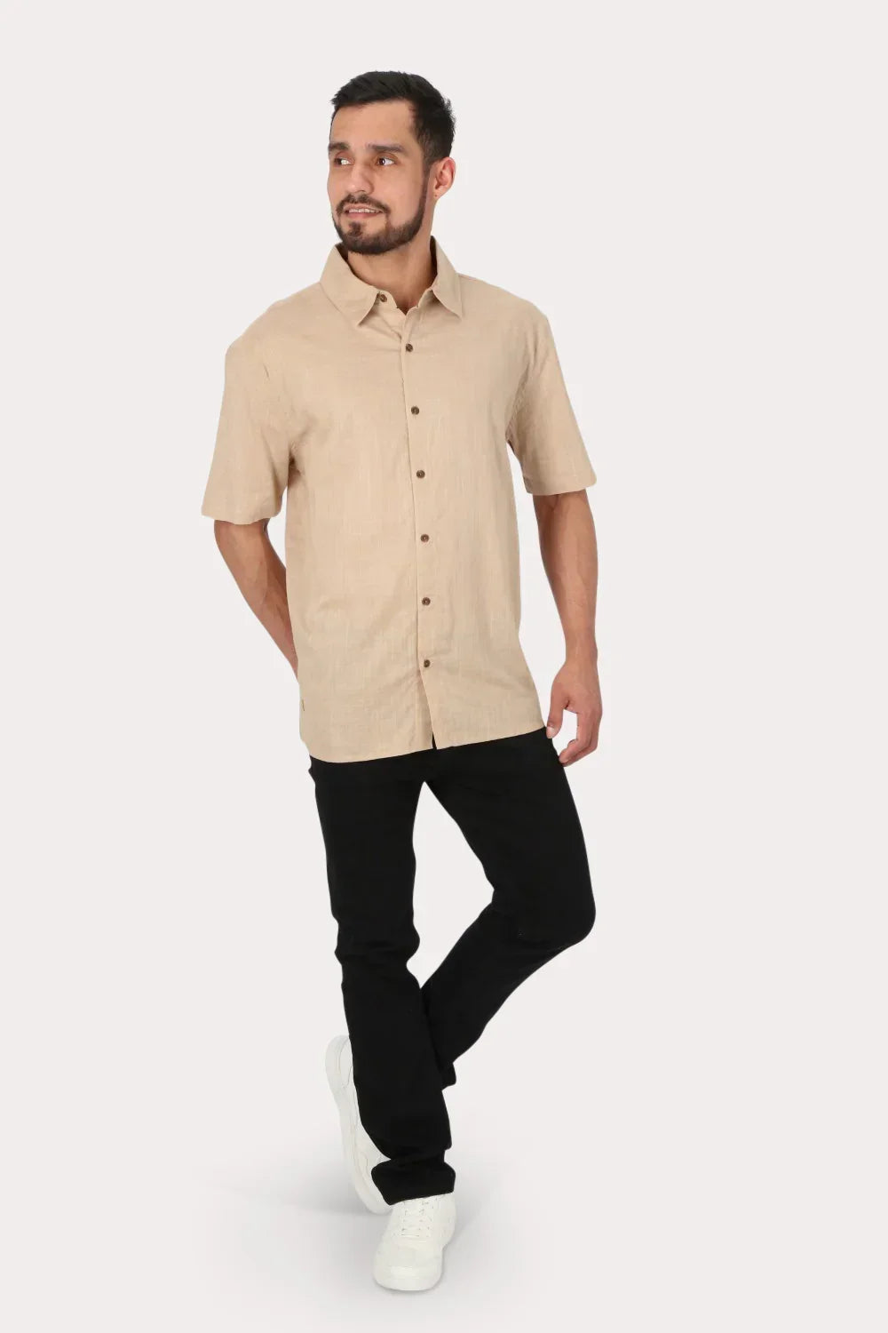 Camisa Mc Algodón Imbe Cafe Gangster - Gangster