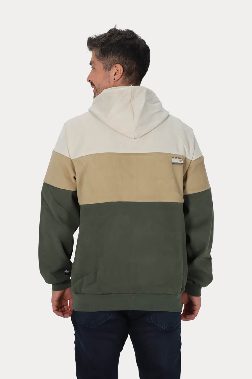 Poleron Full Zipper Peachy Verde Gangster-thumbmail-2