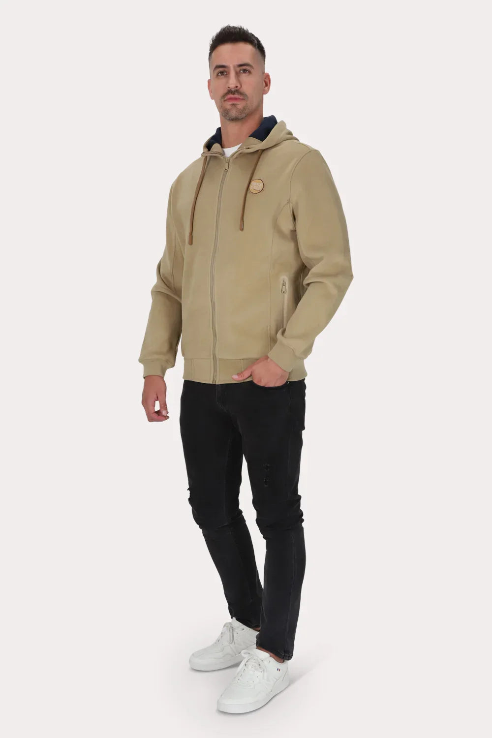Poleron Full Zipper Outland Cafe Gangster-4