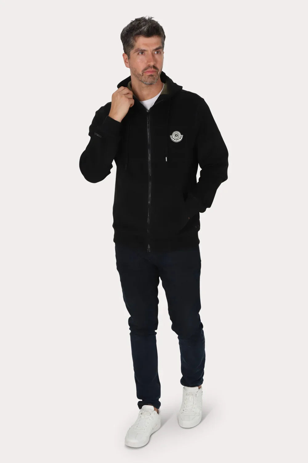 Poleron Full Zipper Nordvik Negro Gangster - Gangster
