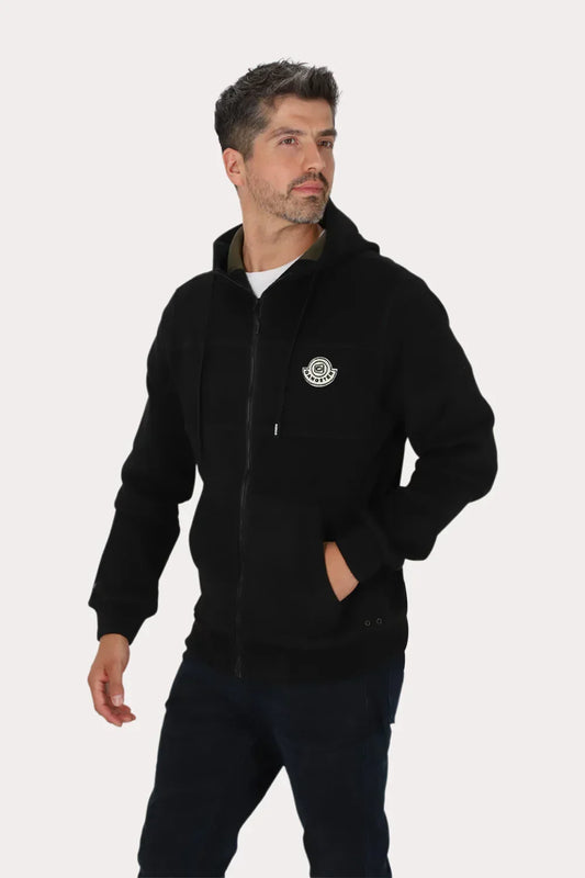 Poleron Full Zipper Nordvik Negro Gangster - Gangster