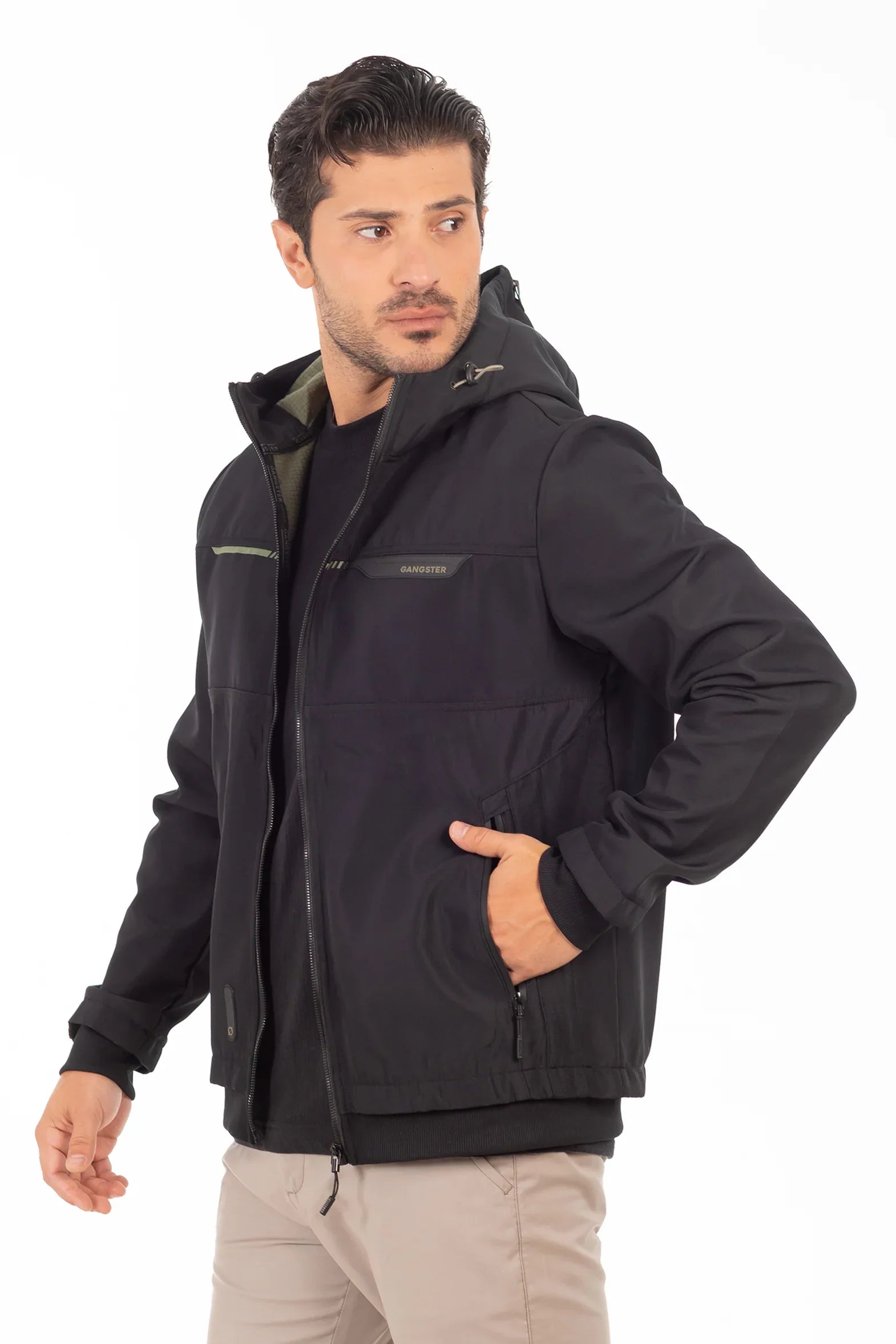 Chaqueta Full Zipper Windrax Azul Marino Mezcla Gangster-5