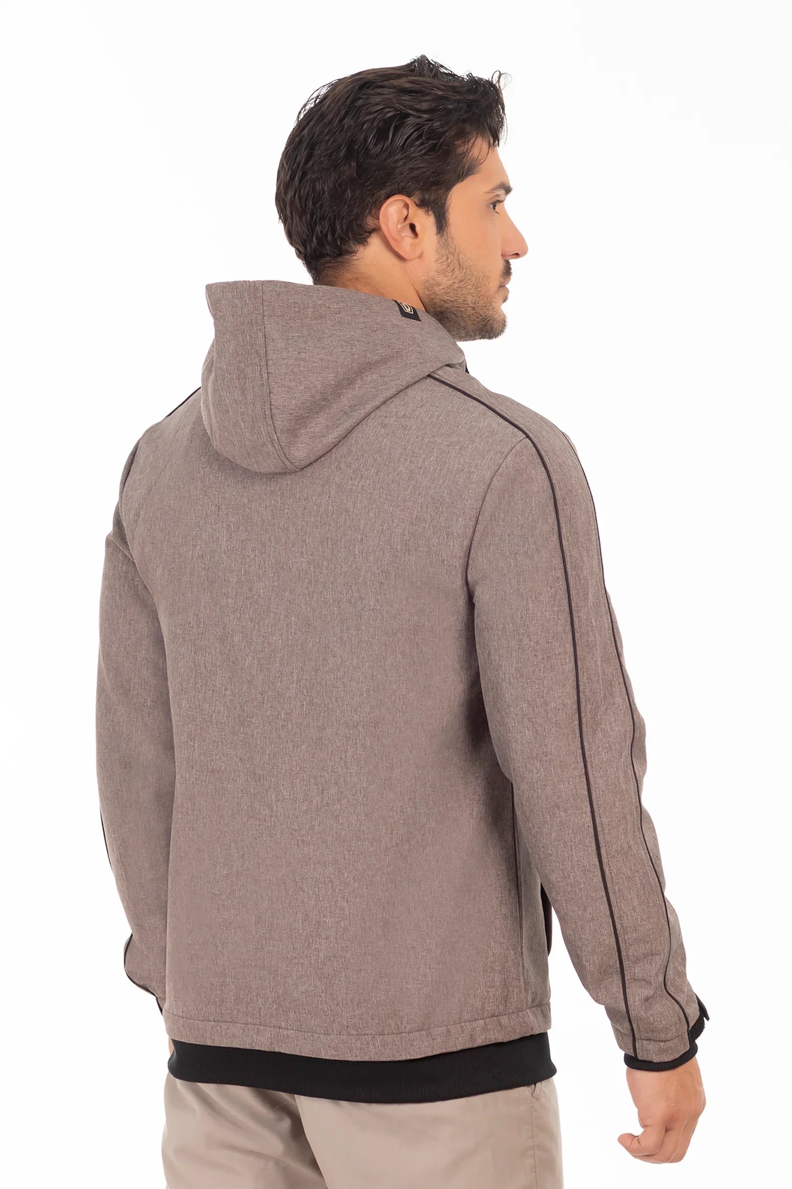 Chaqueta Full Zipper Crag Café Mezcla Gangster