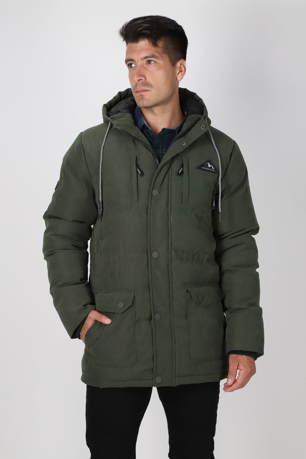 Chaqueta Canvas Boston Verde Gangster-1