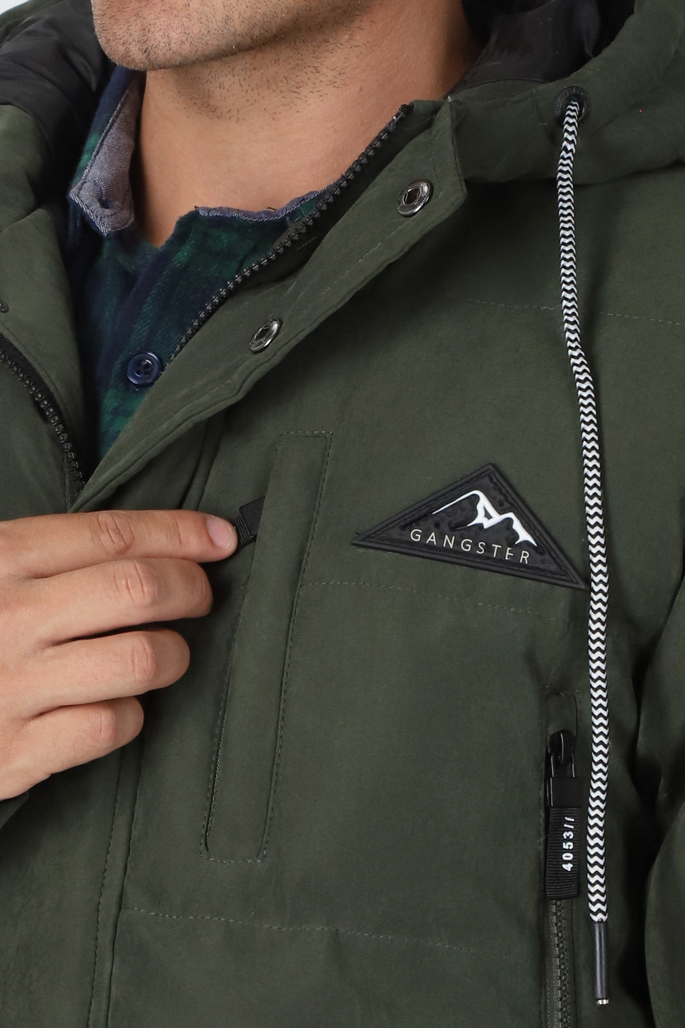Chaqueta Canvas Boston Verde Gangster-3