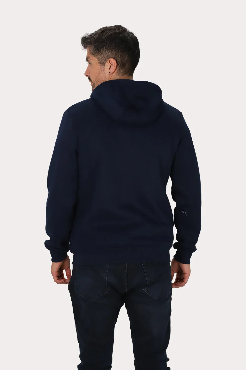 Poleron Full Zipper Fleece Streetline Azul Marino Gangster - Gangster