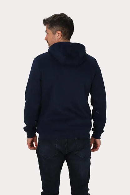 Poleron Full Zipper Fleece Streetline Azul Marino Gangster - Gangster