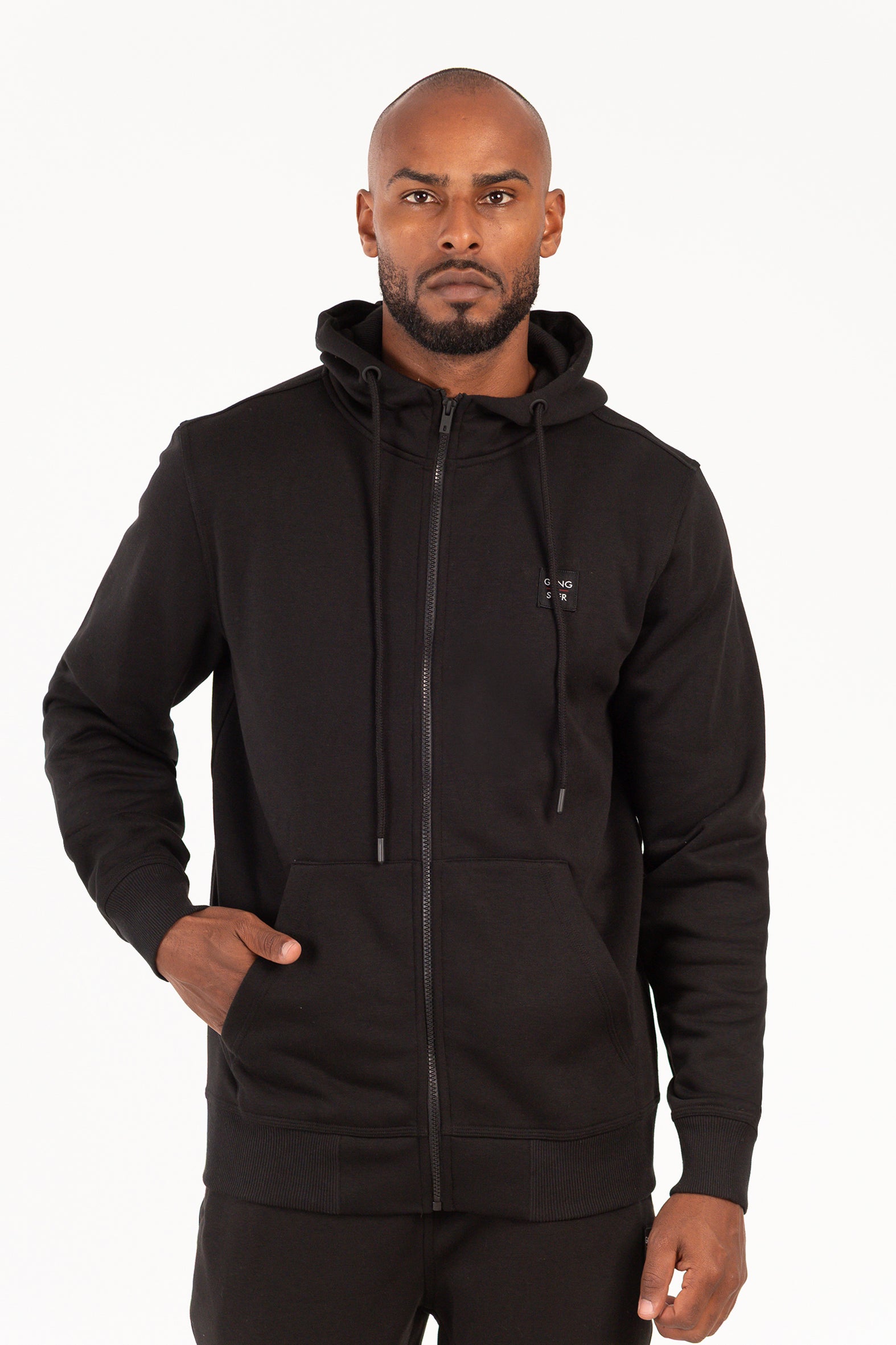 Poleron Fullzipper Path Negro-1