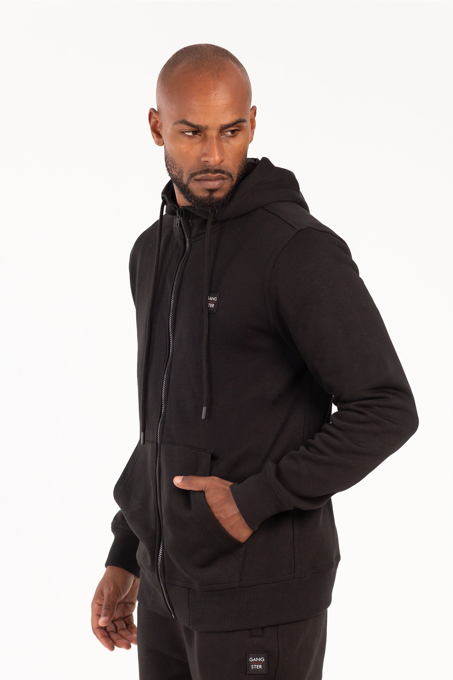 Poleron Fullzipper Path Negro-3