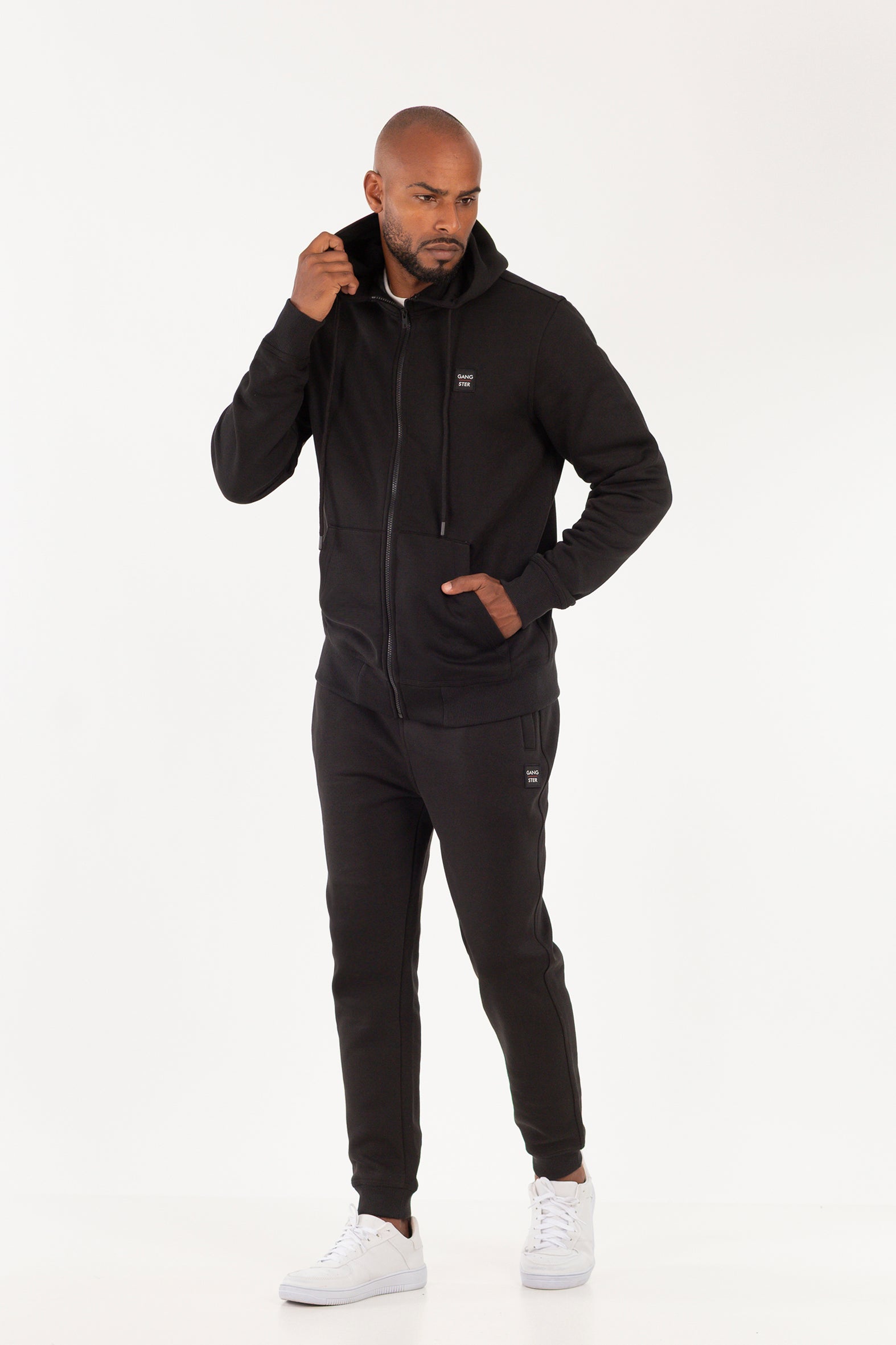 Poleron Fullzipper Path Negro-4