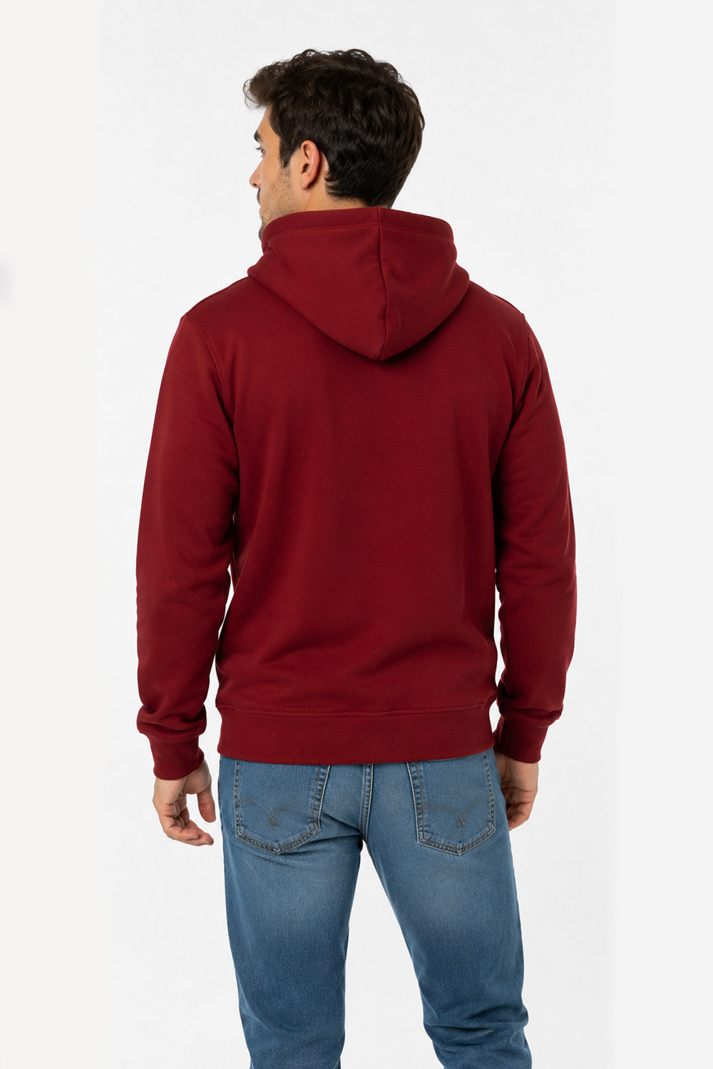 Poleron Fullzipper Path Rojo-2