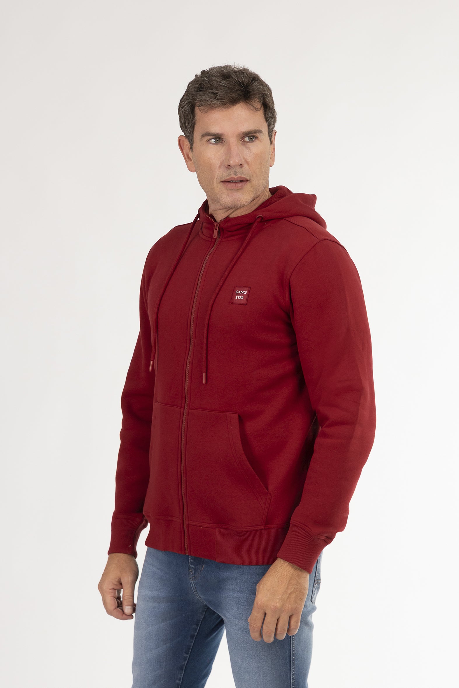 Poleron Fullzipper Path Rojo-4