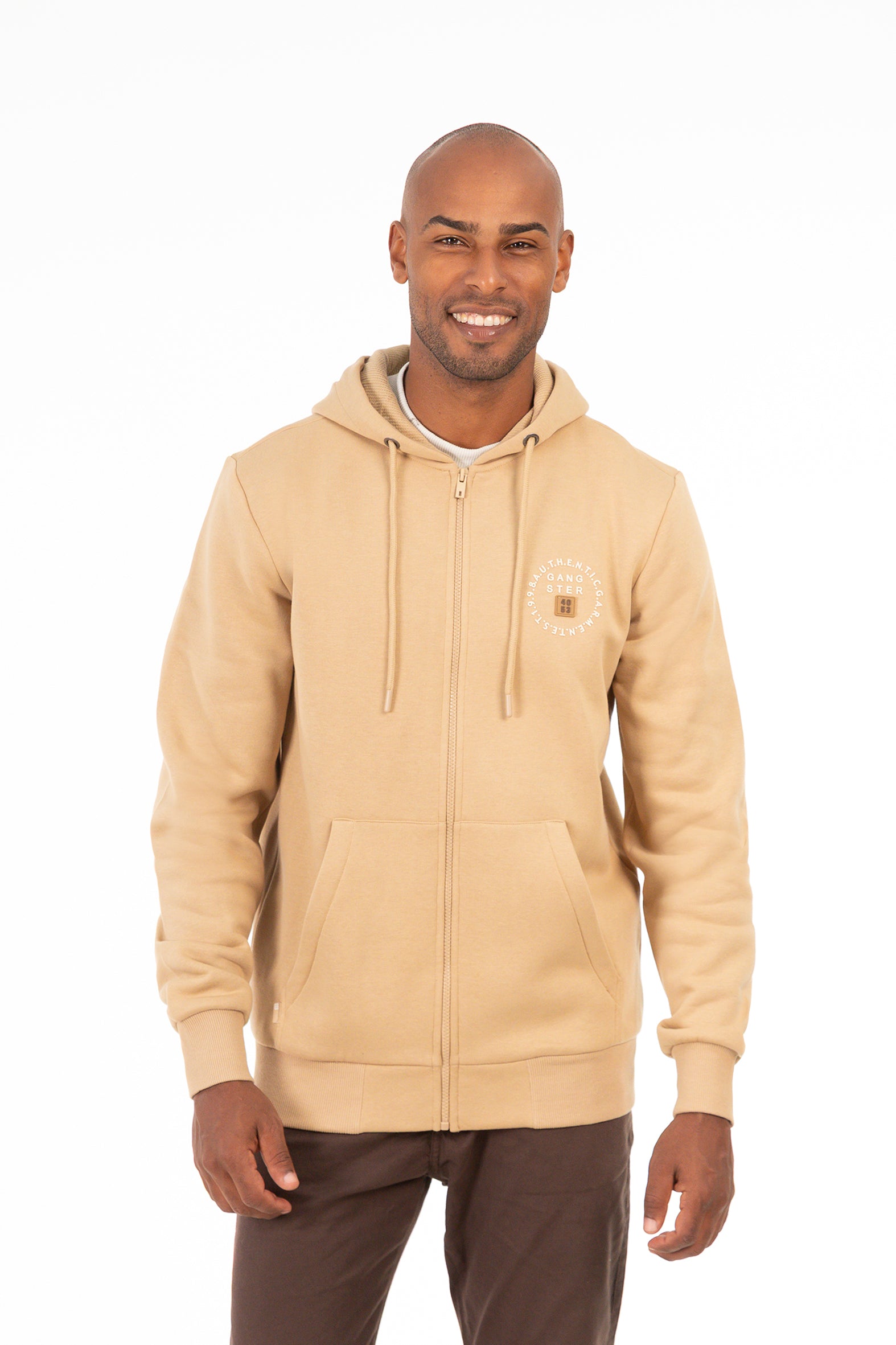 Poleron Fullzipper Keep Beige-1