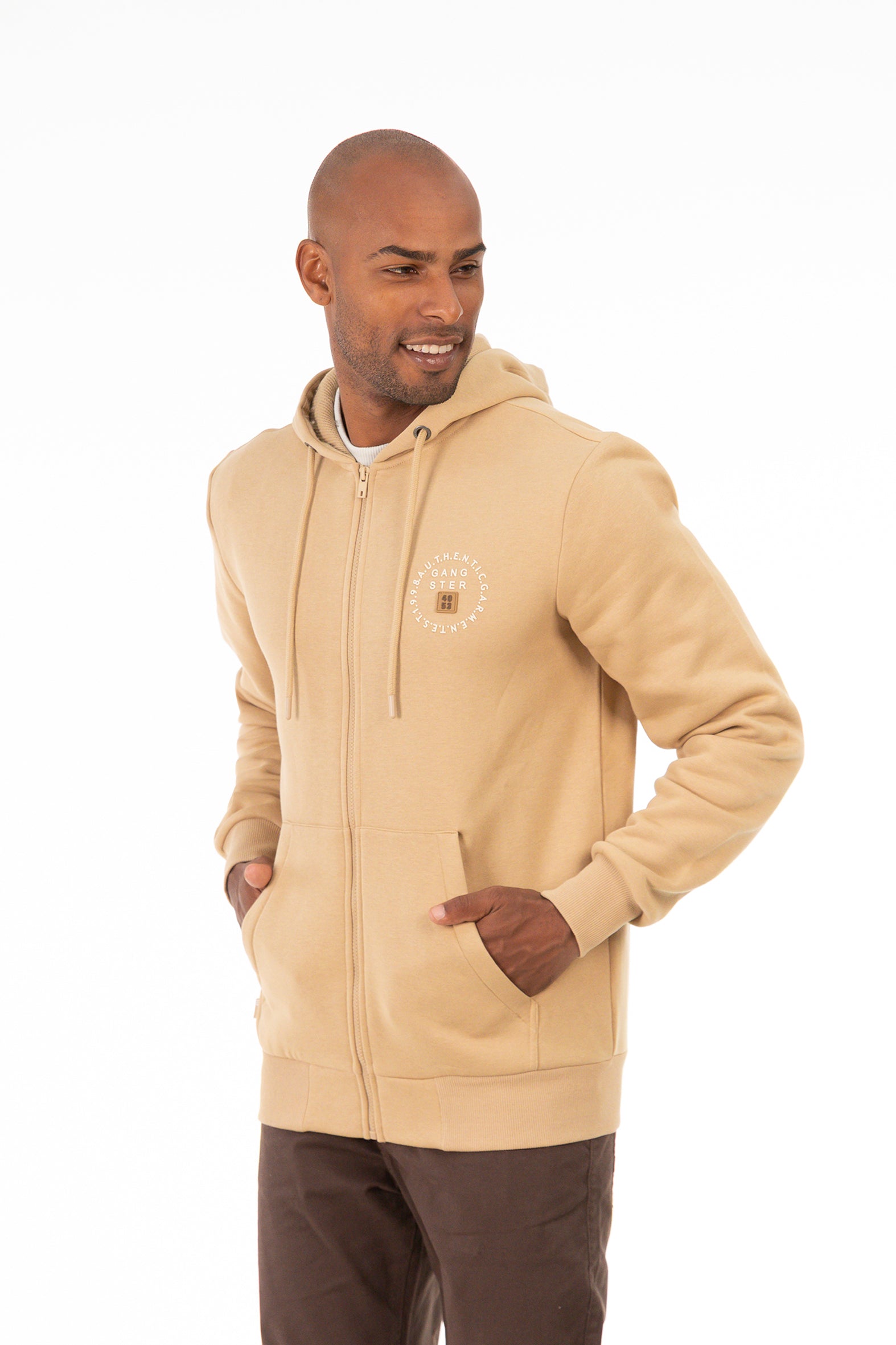 Poleron Fullzipper Keep Beige-3