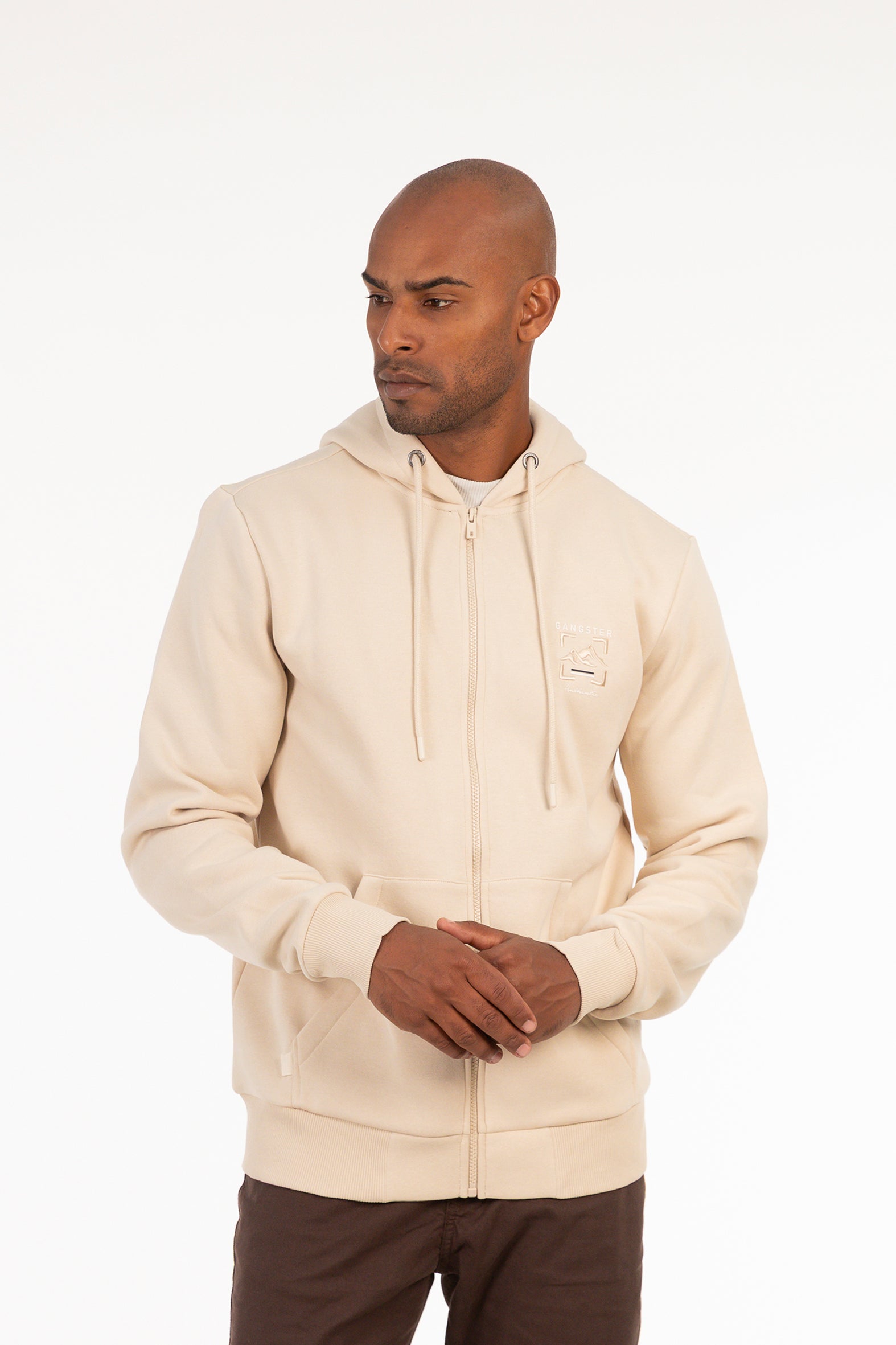 Poleron Fullzipper Route Beige