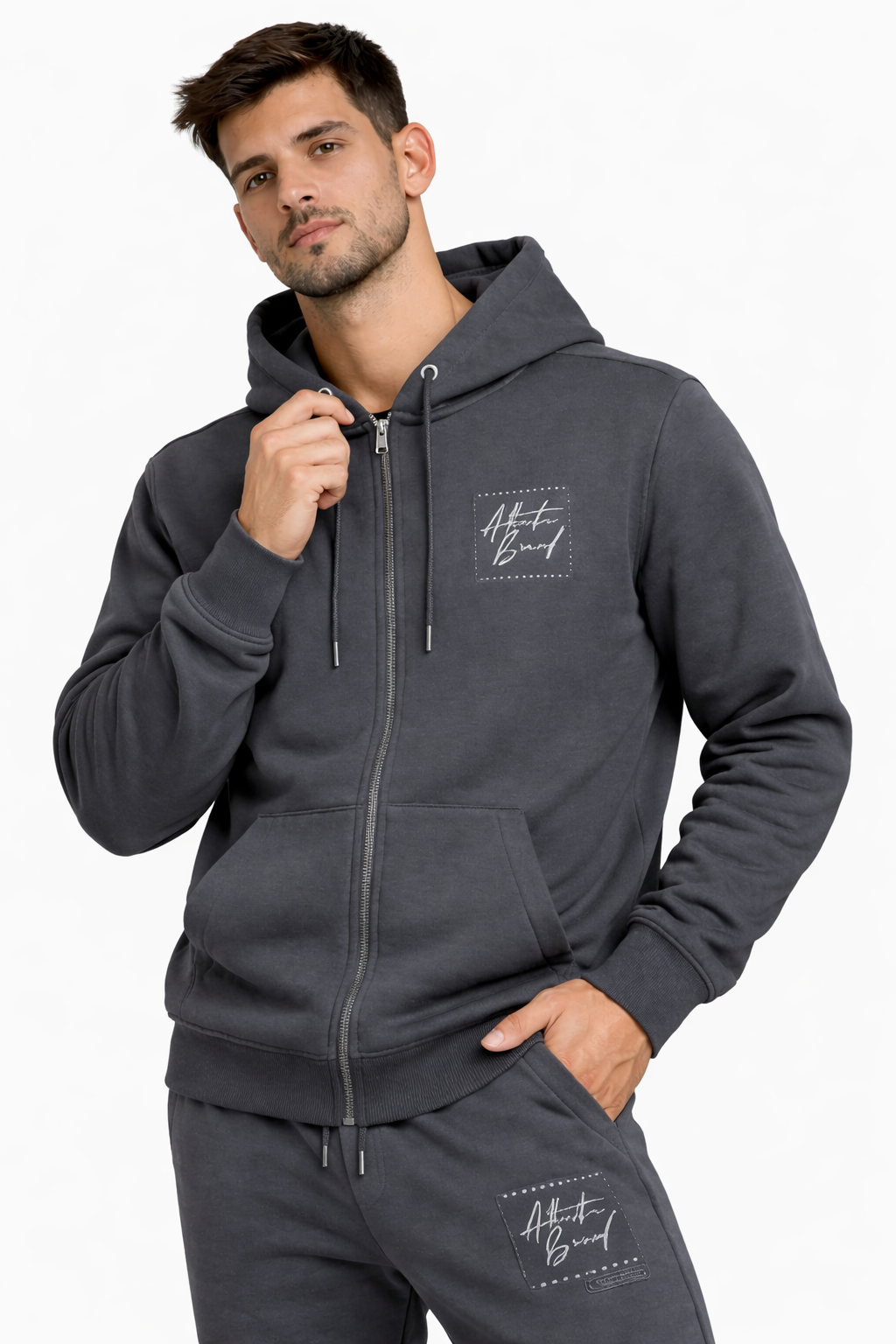 Poleron Fullzipper Unit Grafito