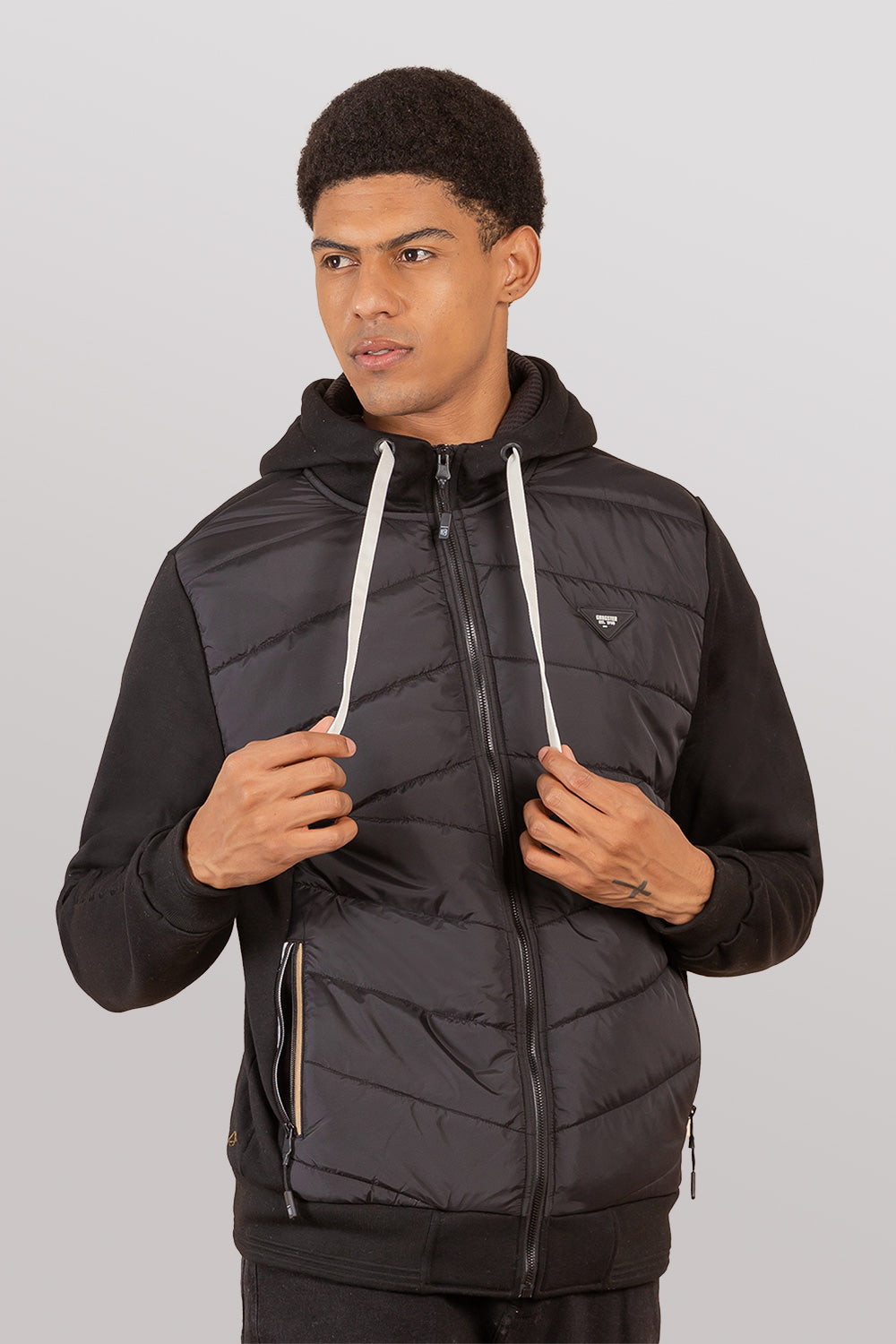 Poleron Fullziper Halo Negro Gangster-thumbmail-1