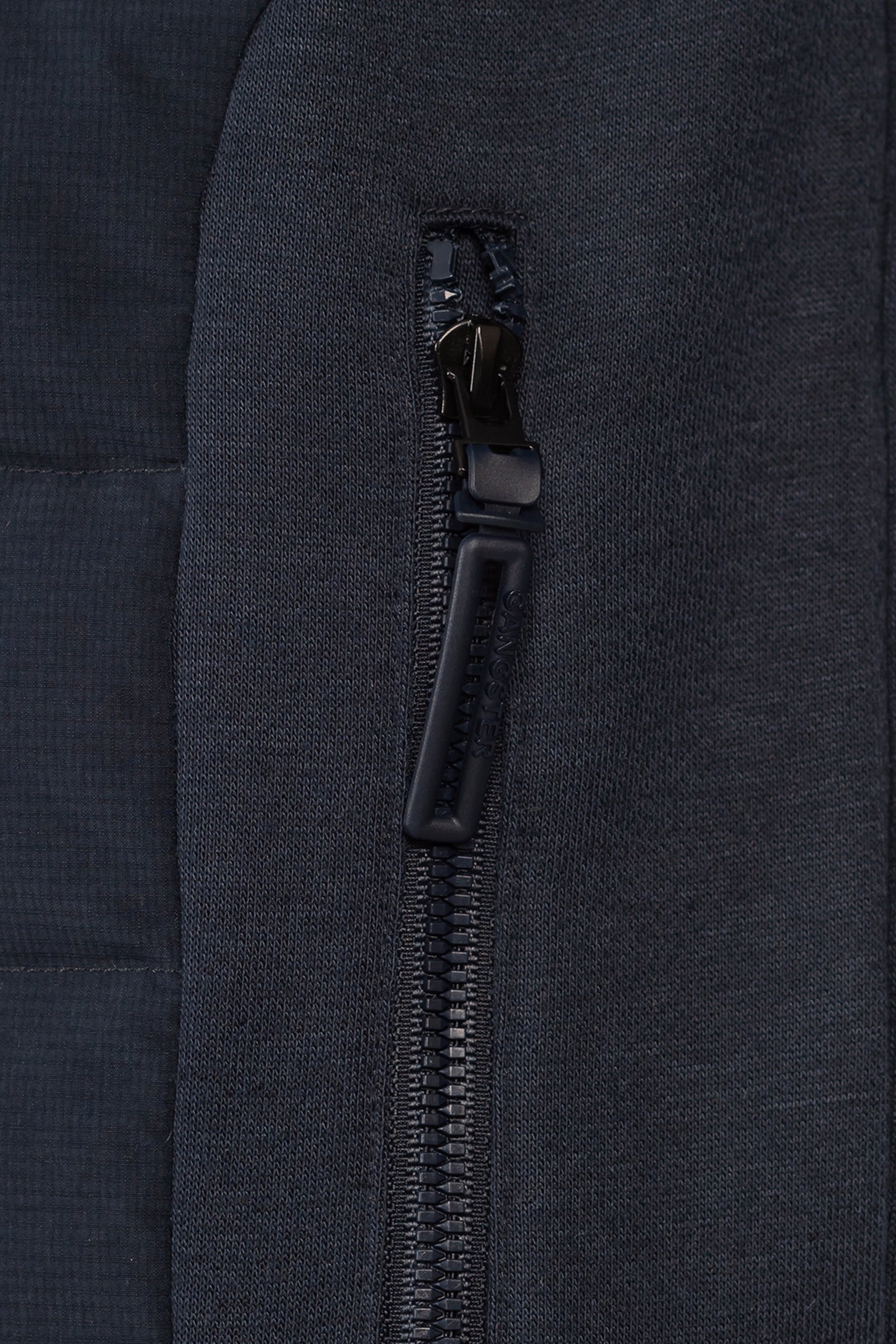 Poleron Hibridas Weave Azul Marino Gangster-4