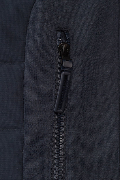 Poleron Hibridas Weave Azul Marino Gangster