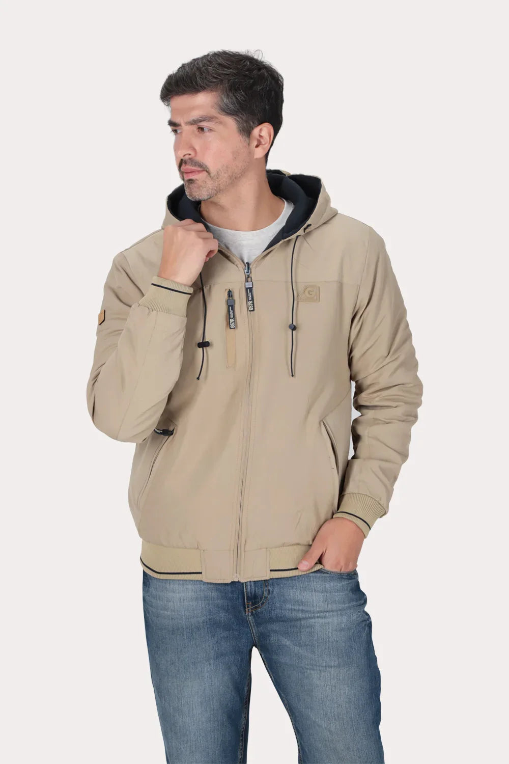 Cortaviento Reversible Dual Beige Gangster - Gangster