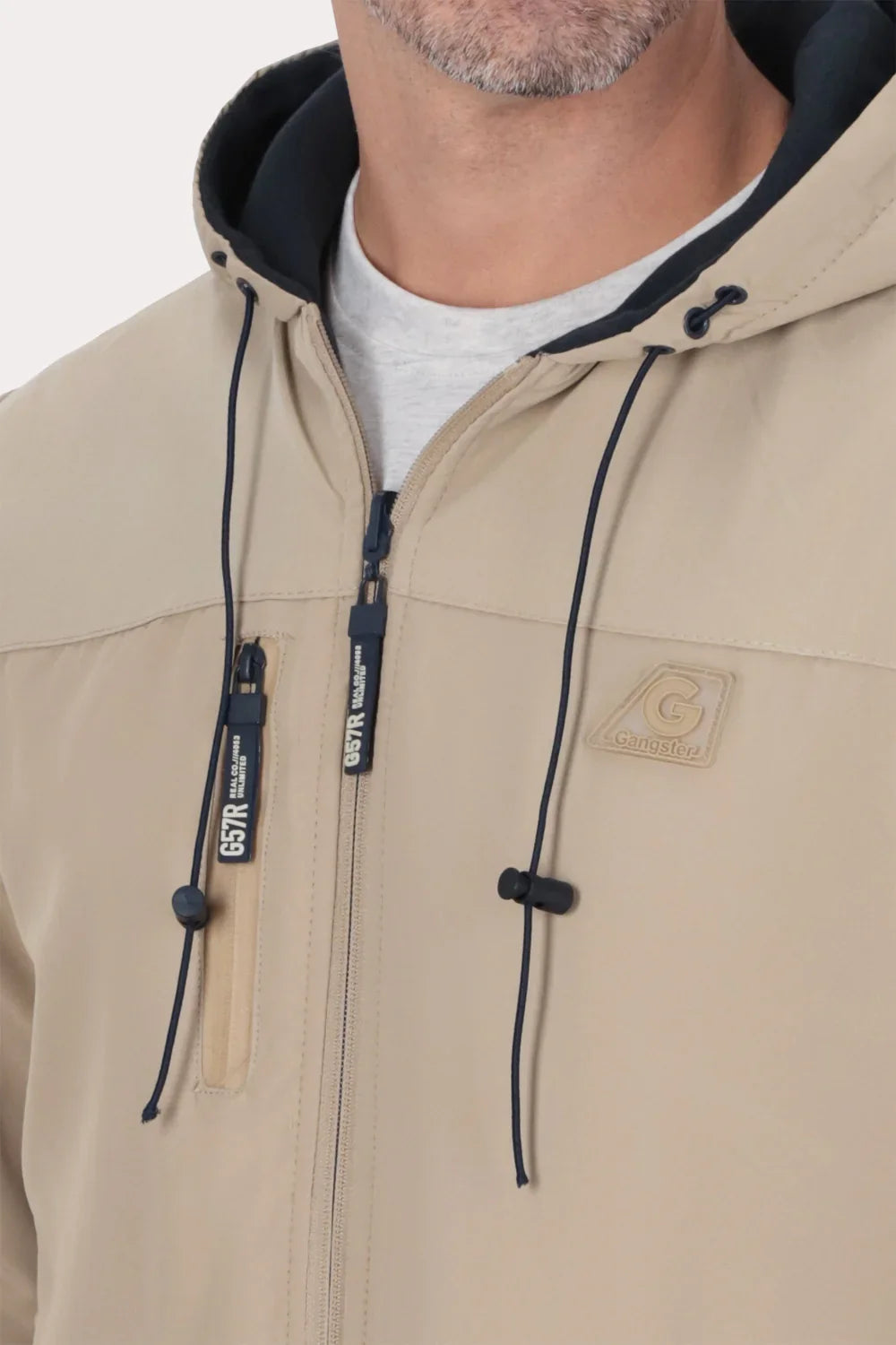 Cortaviento Reversible Dual Beige Gangster - Gangster