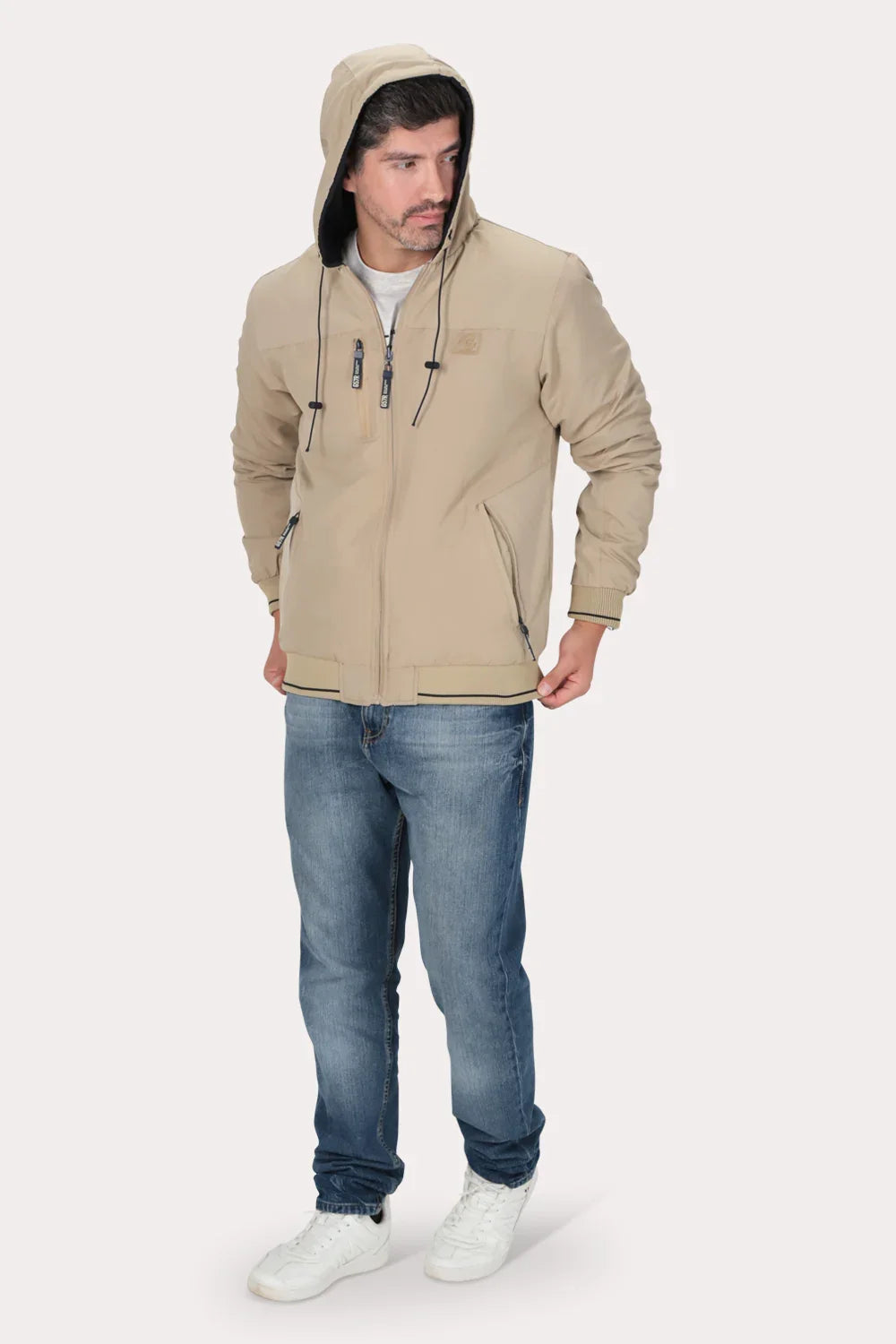Cortaviento Reversible Dual Beige Gangster - Gangster