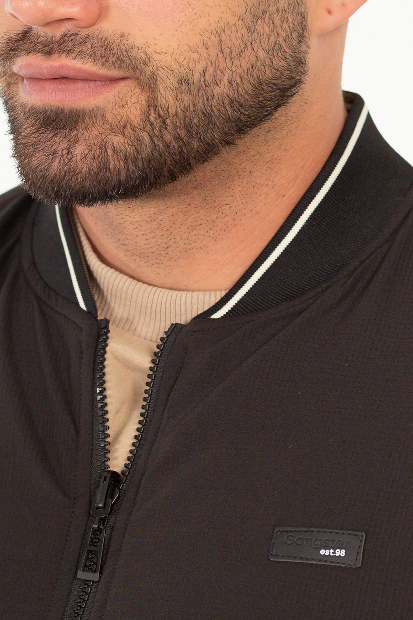 Chaqueta Bomber 2way Negro-4