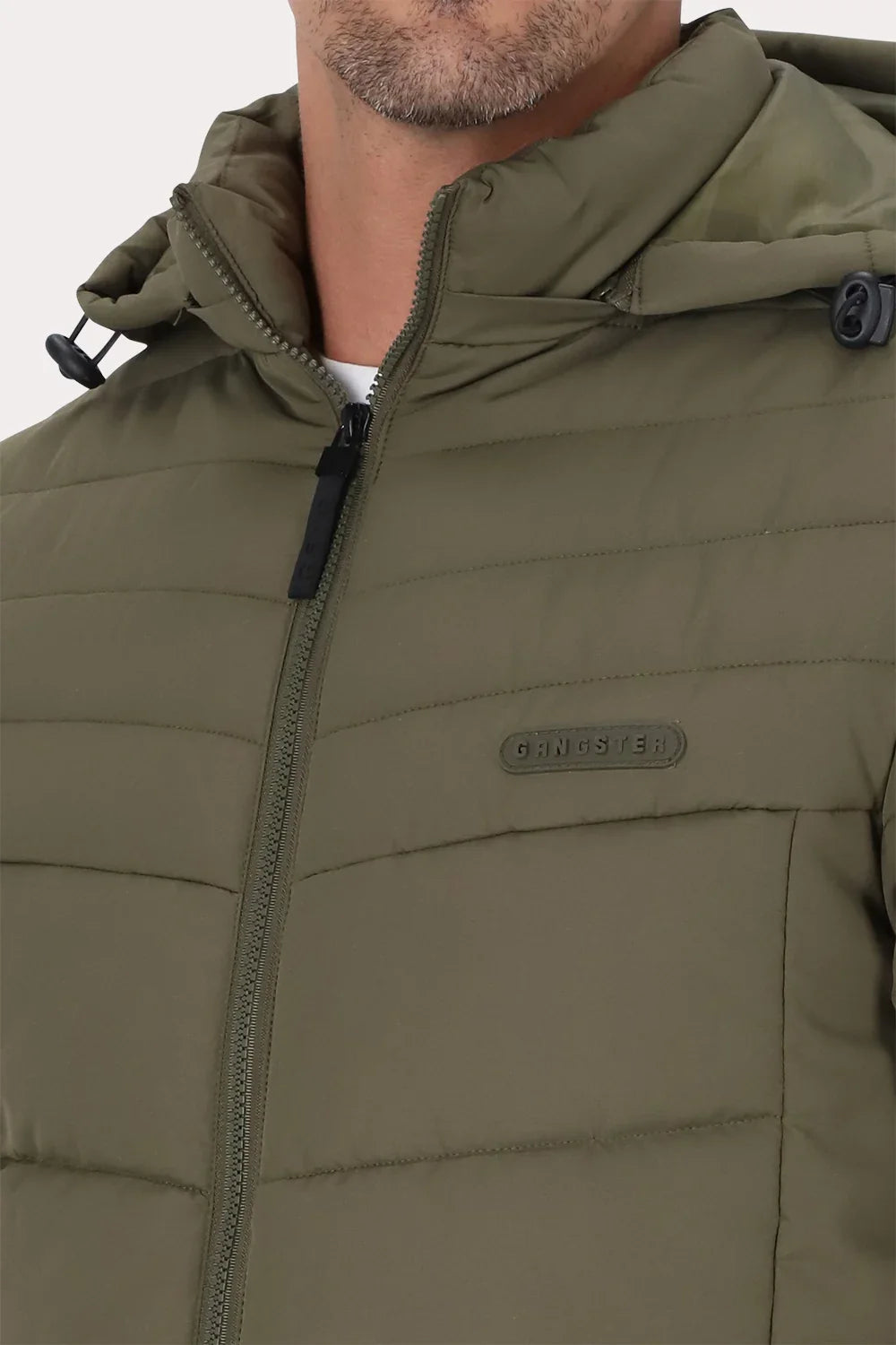 Parka Vetra Verde Oliva Oscuro Gangster-3