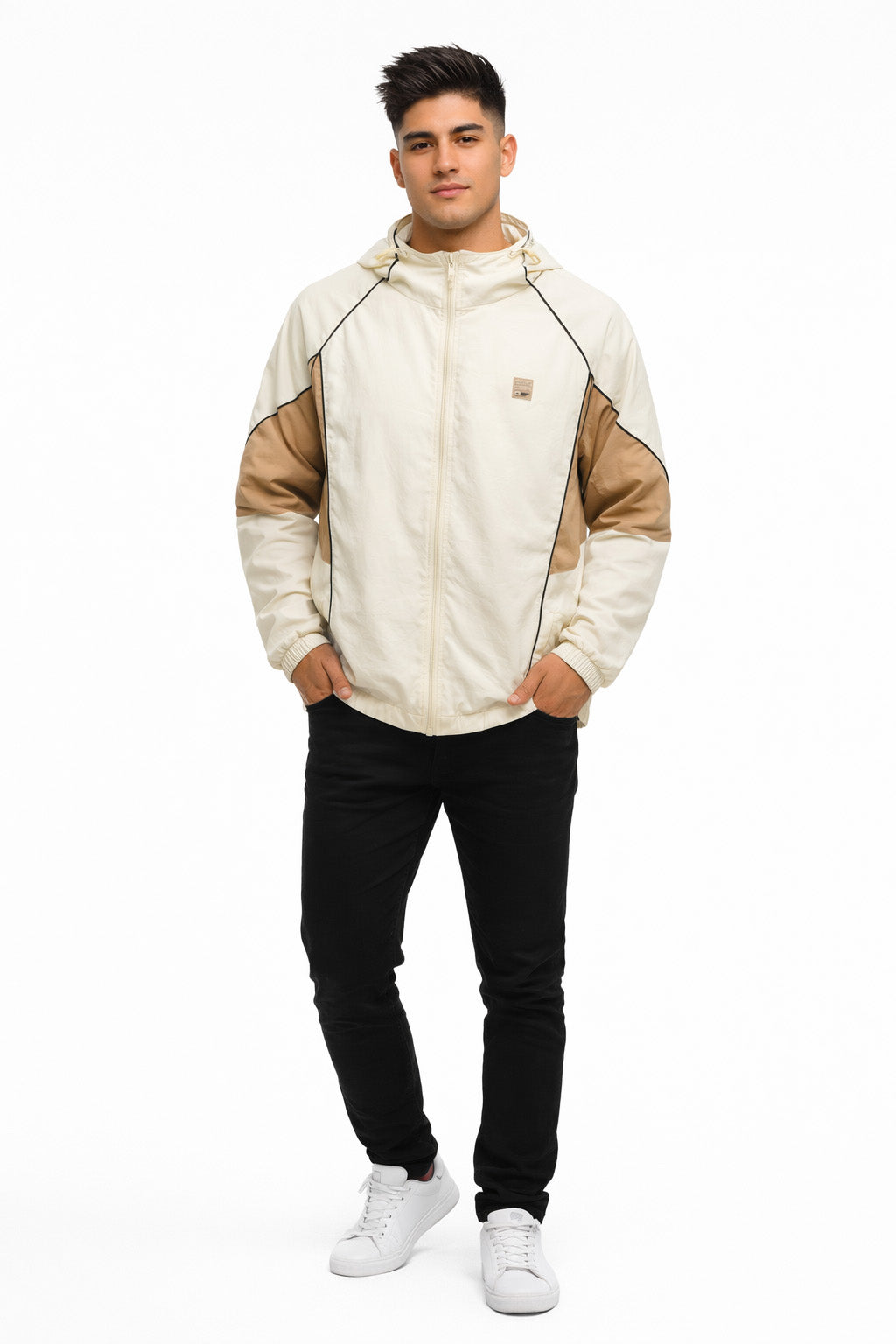 Cortaviento Deportivo Index Beige-4
