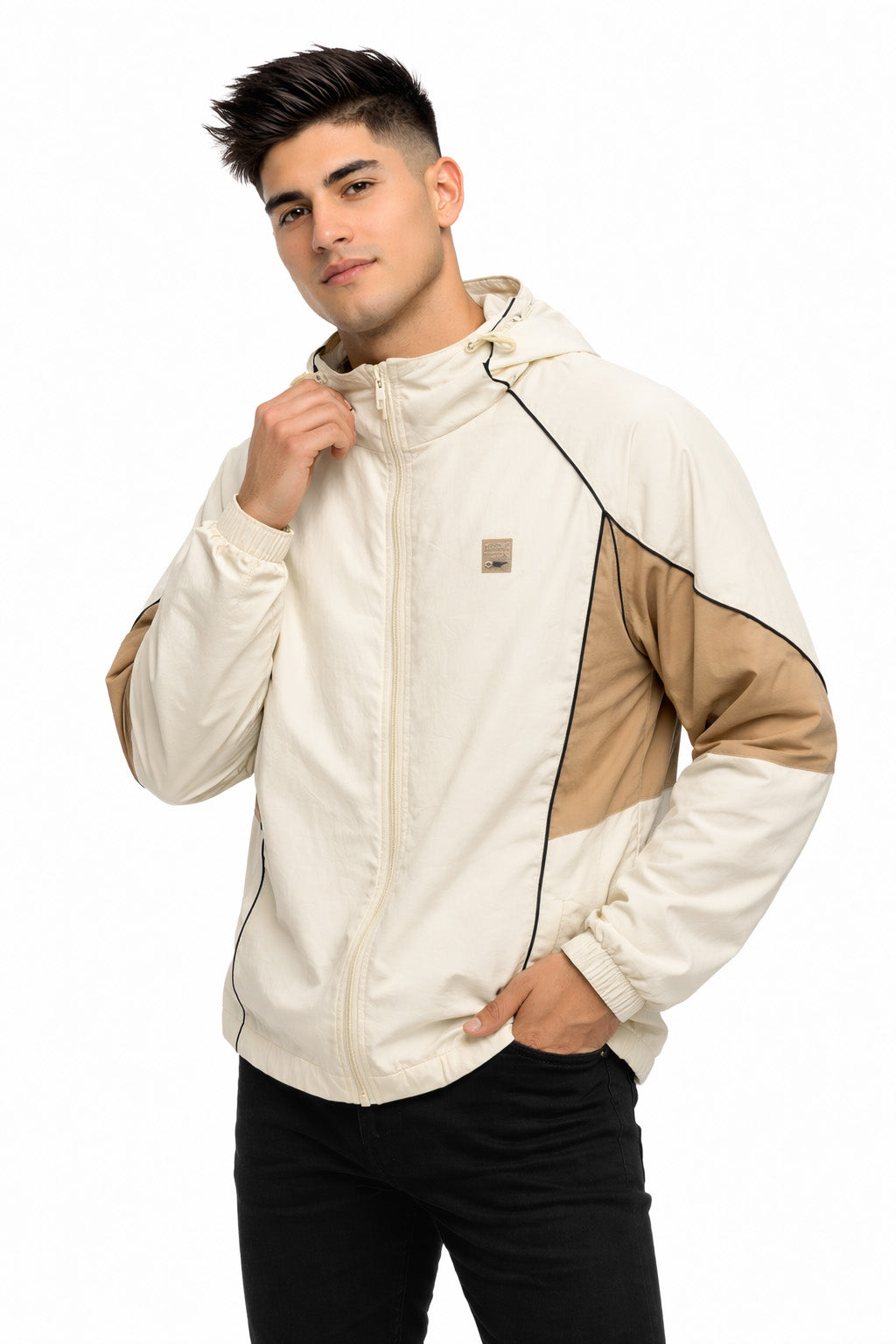 Cortaviento Deportivo Index Beige-1