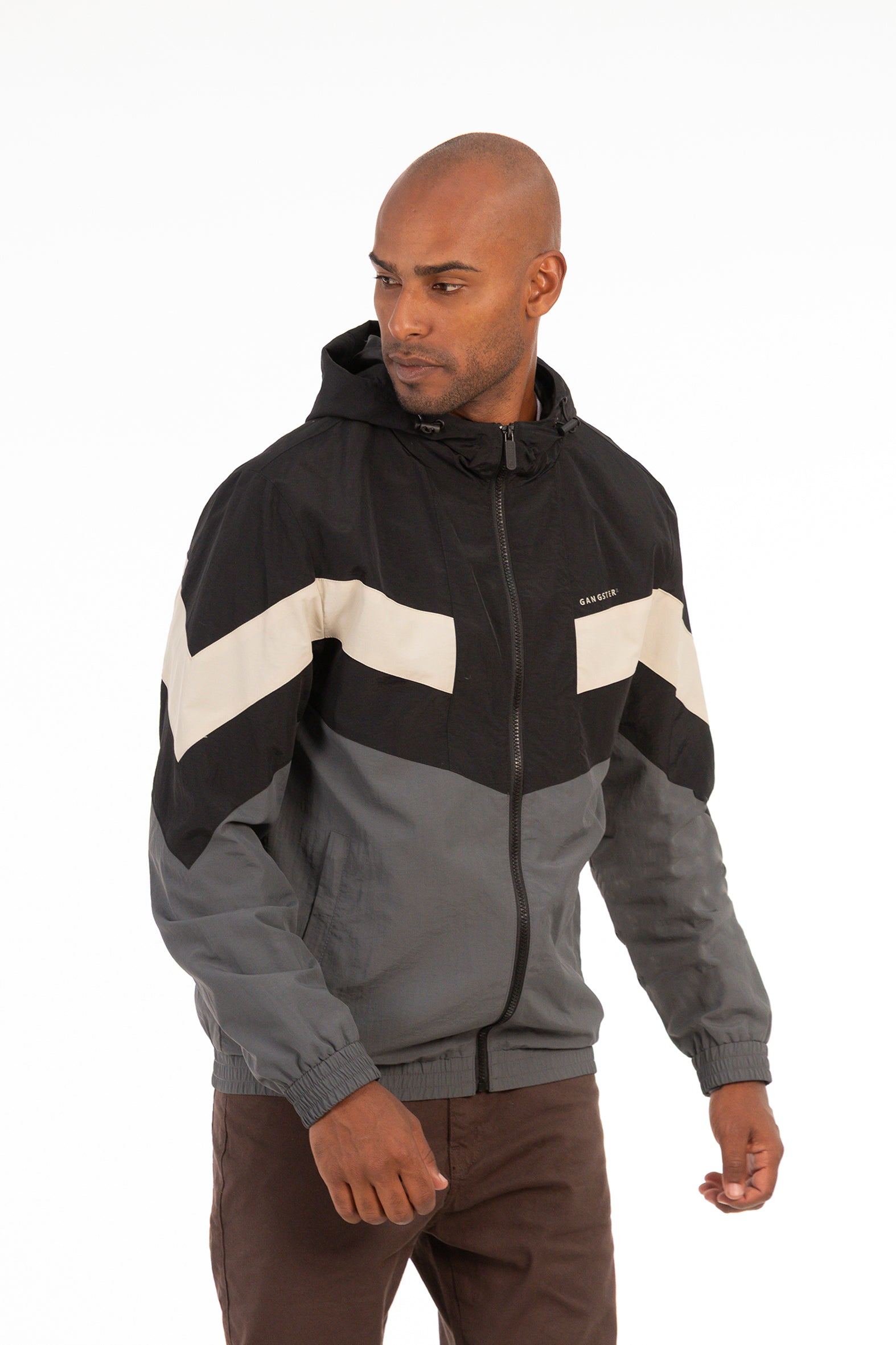 Cortaviento Deportivo Label Negro-6