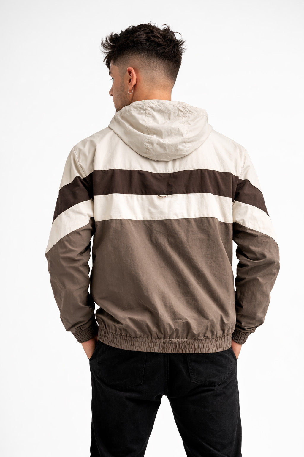 Cortaviento Deportivo Label Beige-2
