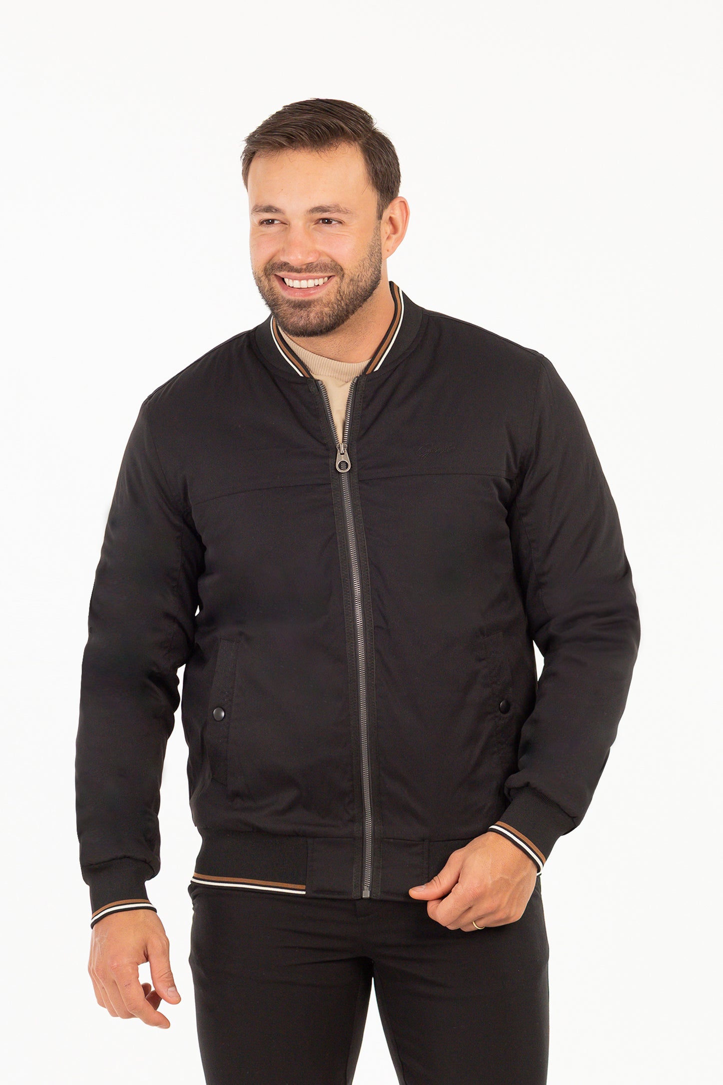 Chaqueta Bomber Neutral Negro