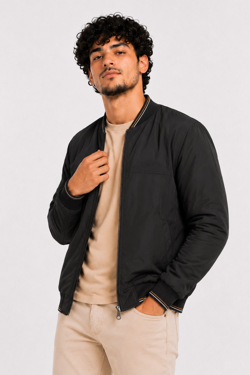 Chaqueta Bomber Neutral Negro
