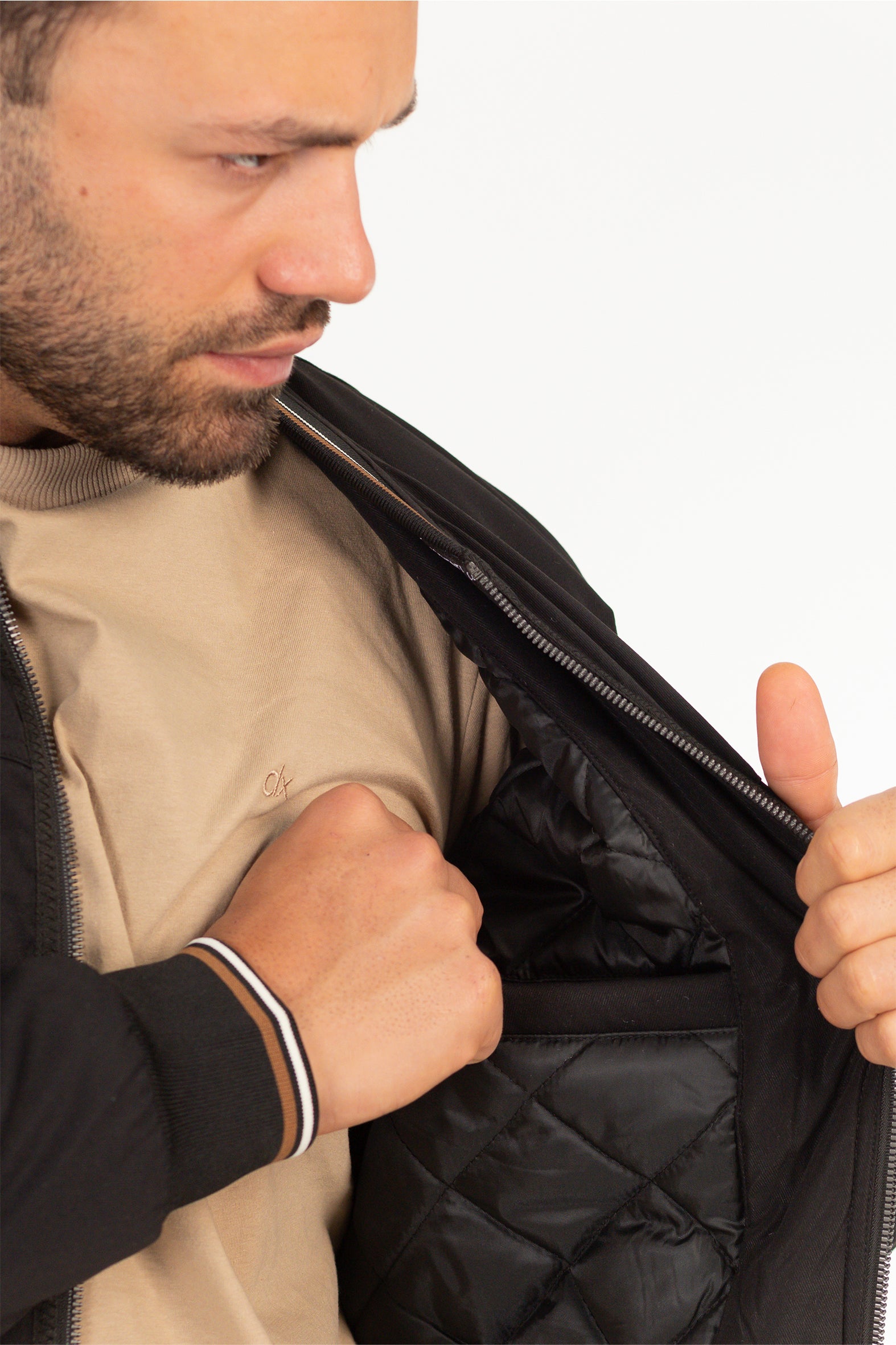 Chaqueta Bomber Neutral Negro-5