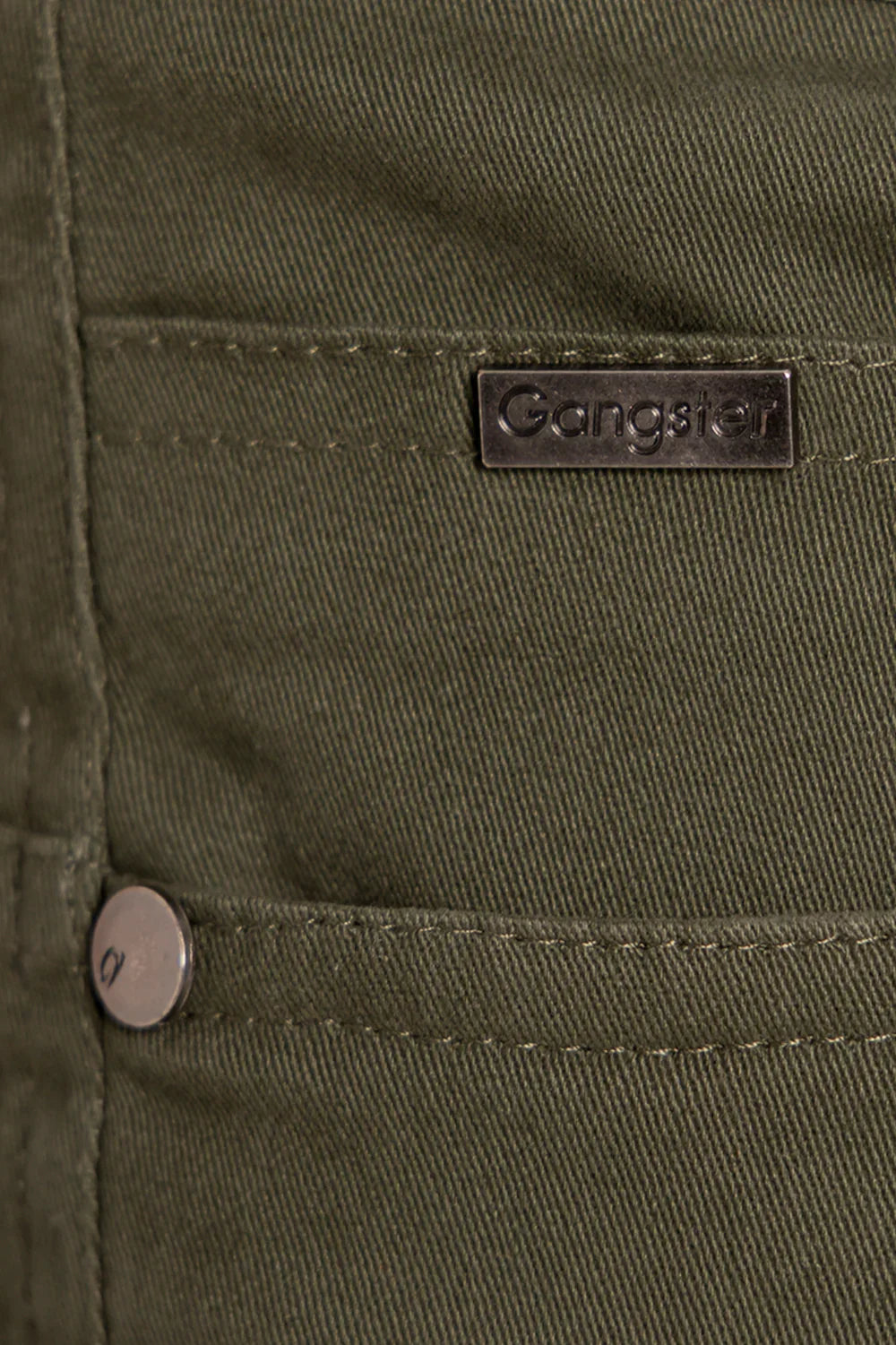 Short Canvas Bermudas Knee Verde Gangster - Gangster