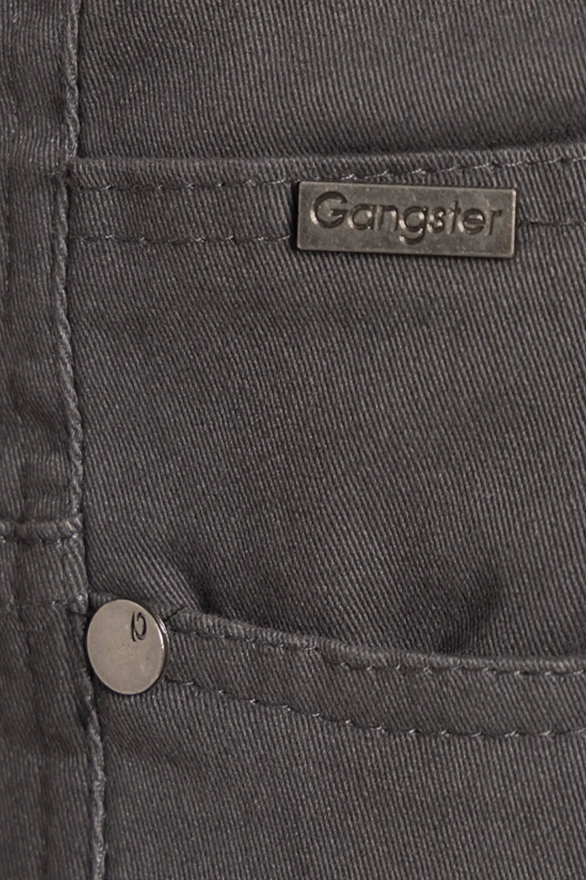 Short Canvas Bermudas Knee Gris Gangster - Gangster