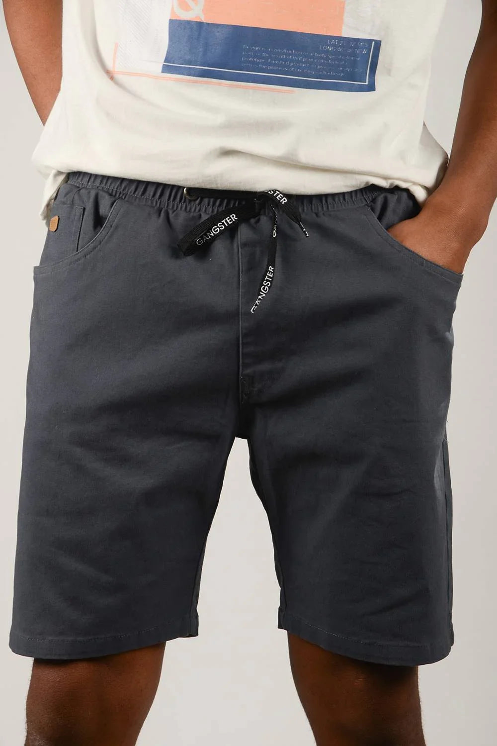 Short Canvas Liso Azul Gangster - Gangster