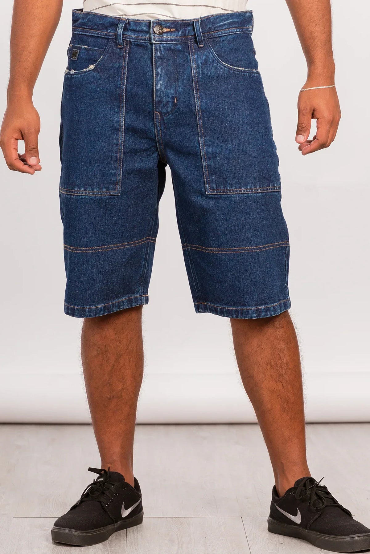 Short Bermuda Denim Comfy Azul Overcore - Gangster